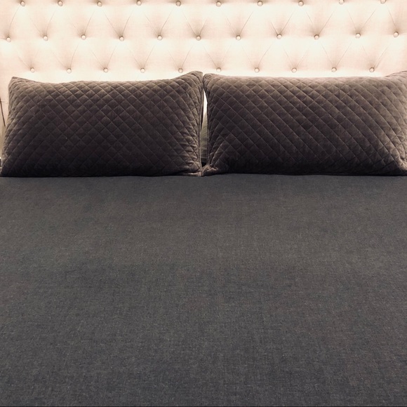 Restoration Hardware Other - Restoration Hardware Velvet Diamond Quilted Shams